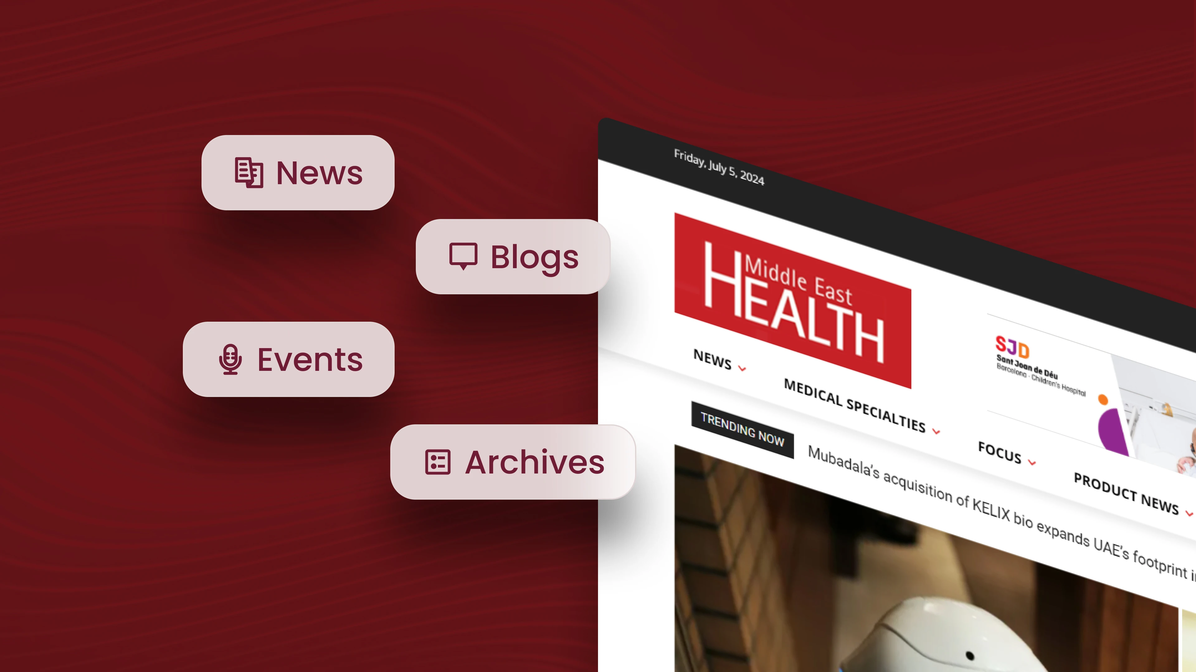 Middle East Health digital platform